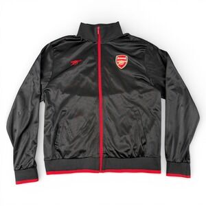 Official‎ AFC Arsenal Football Club Jacket Mens XXL Black Red Full Zip Track